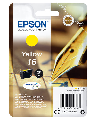 Epson Pen and crossword Singlepack Yellow 16 DURABrite Ultra Ink Epson Pen and crossword Singlepack Yellow 16 DURABrite Ultra Ink